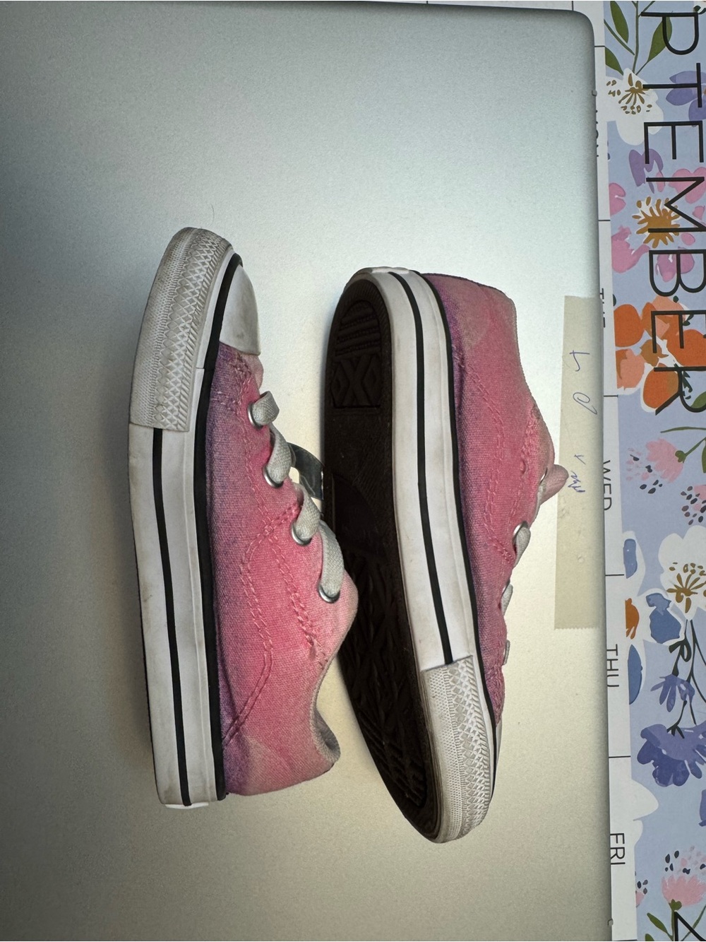 Converse Chuck Taylor All Star Street Pink Ombre Kids Sneakers A04346F Size 9 - Picture 4 of 9